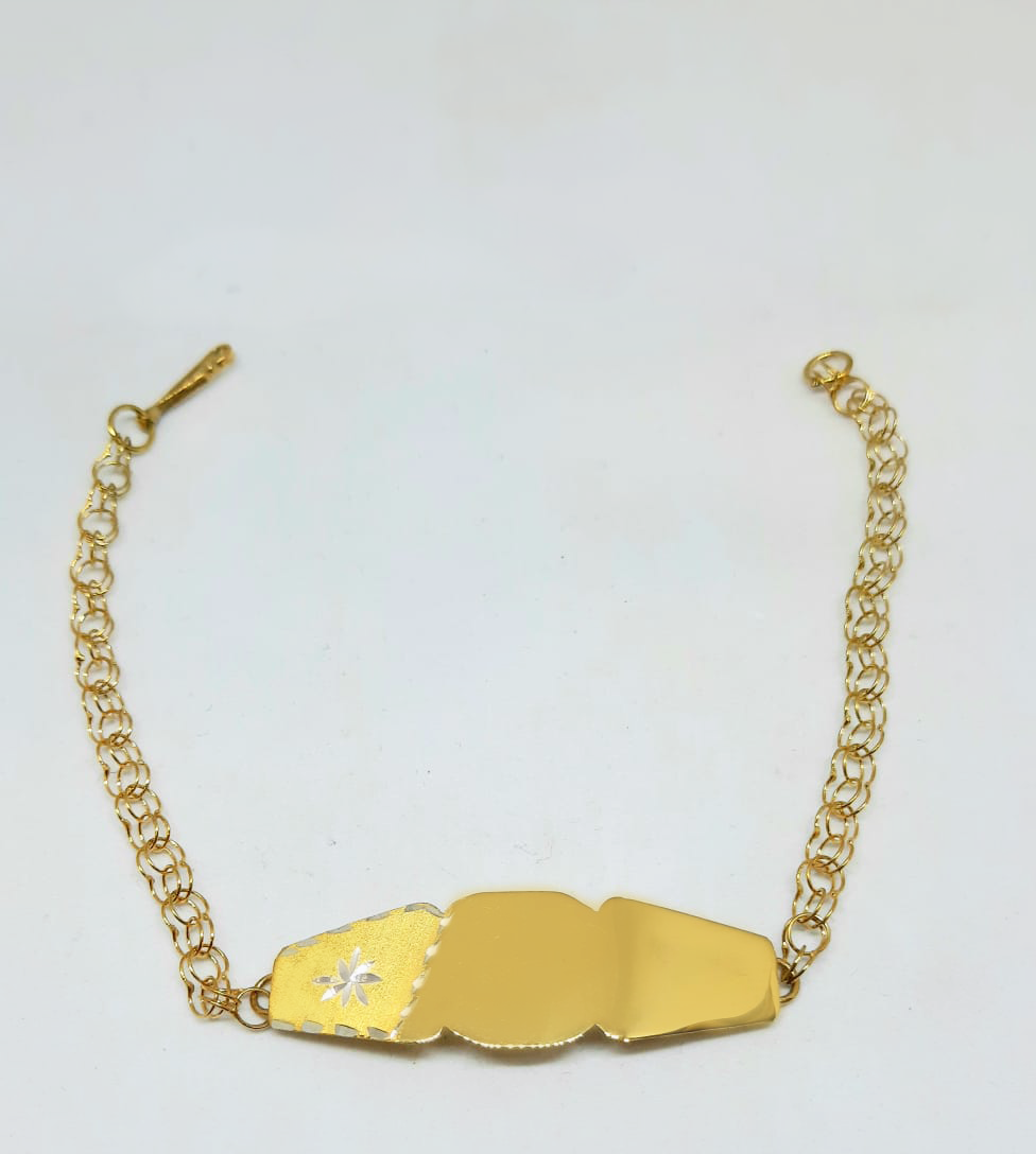 Gold Ladie ID Band